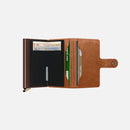 Secrid Premium Mini Wallet Emboss Lines Cognac