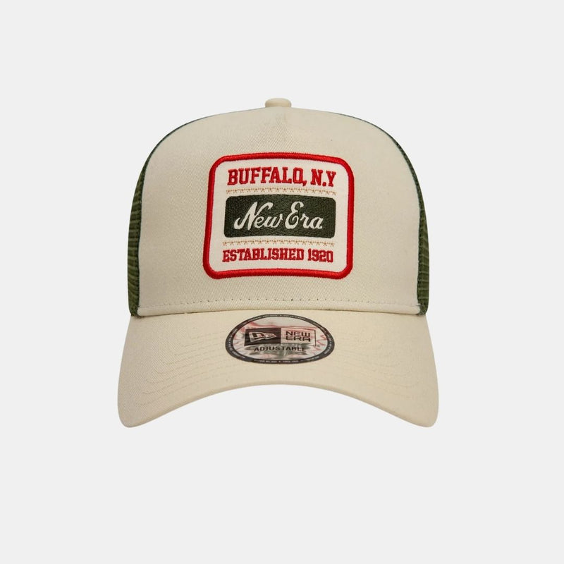 New Era Patch 9FORTY A-Frame Trucker Beige
