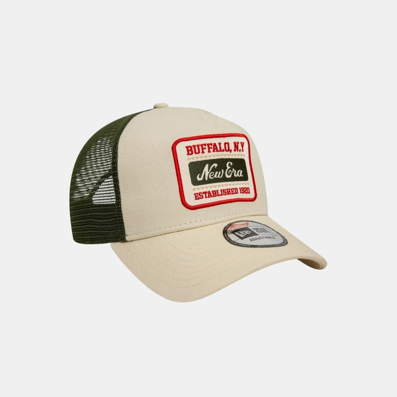 New Era Patch 9FORTY A-Frame Trucker Beige