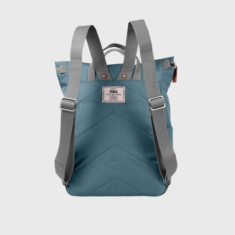 Roka London Finchley A Recycled Canvas Backpack Medium Airforce