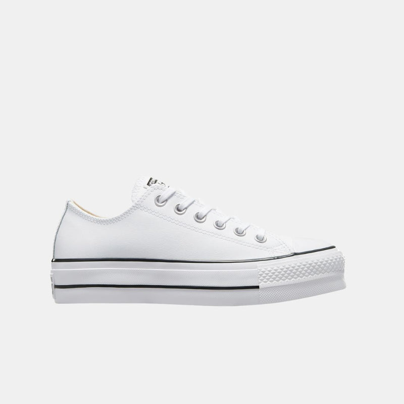 Converse Chuck Taylor All Star Platform Clean Leather White & Black
