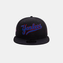New Era New York Yankees Wordmark Patch Navy 9FIFTY Snapback Cap