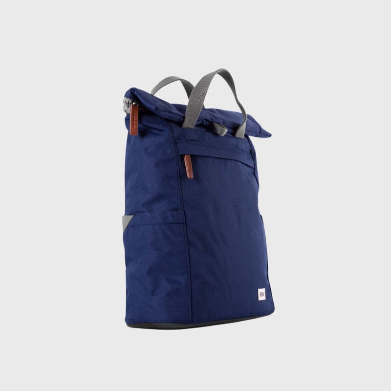 Roka London Finchley A Recycled Canvas Backpack Medium Mineral