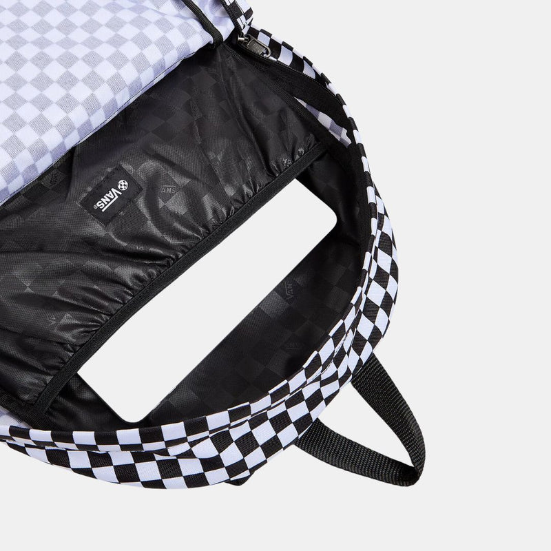 Vans Old Skool Check Backpack Black White