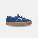 Superga Women's 2730 Rope Reverse Denim Blue Violet Off White