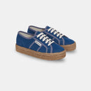 Superga Women's 2730 Rope Reverse Denim Blue Violet Off White