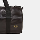 Fred Perry Tonal Classic Barrel Bag Black Gold