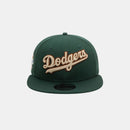New Era LA Dodgers Wordmark Patch Dark Green 9FIFTY Snapback Cap