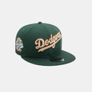 New Era LA Dodgers Wordmark Patch Dark Green 9FIFTY Snapback Cap