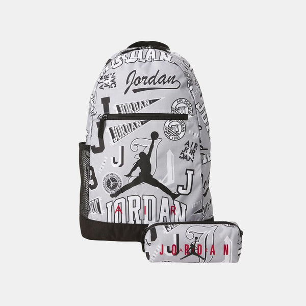 Jordan Air School Backpack Black Wolf Grey