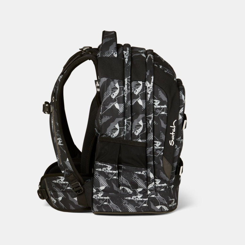 Satch Pack Mountain Grid Black