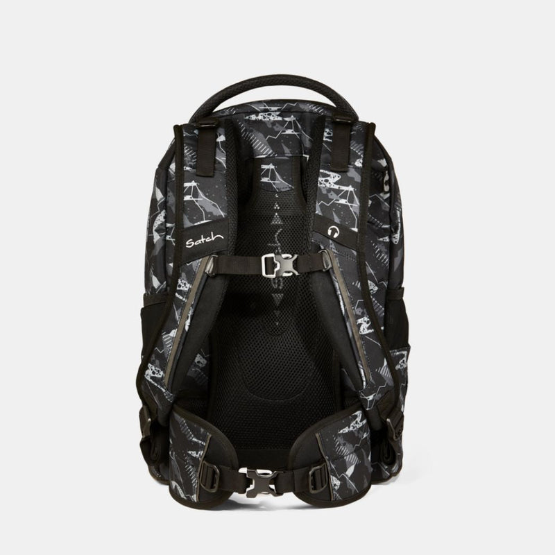 Satch Pack Mountain Grid Black