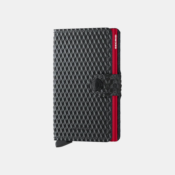 Secrid Mini Wallet Cubic Black Red