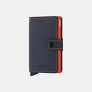 Secrid Mini Wallet Mate Night Blue Orange