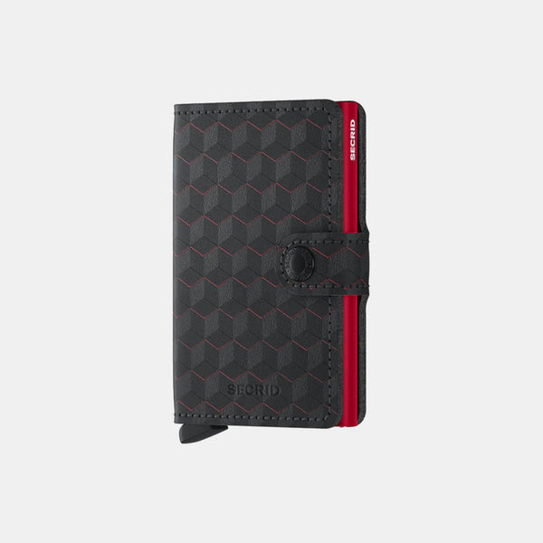 Secrid Mini Wallet Optical Black Red